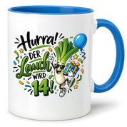 Herzbotschaft 14. Geburtstag Tasse Geburtstagsgeschenk Tasse für Teenager