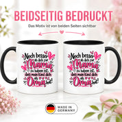 Herzbotschaft Tasse Geschenk Beste Oma der Welt Kaffeetasse