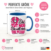 Herzbotschaft Tasse Fußpflege Kaffeetasse für Podologin mit lustigem Spruch