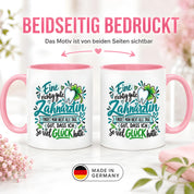 Herzbotschaft Zahnärztin Tasse Danke Kaffeetasse Geschenk in Zahnarztpraxis