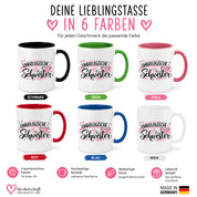 Herzbotschaft Tasse für beste Freundin Kaffeetasse Unbiologische Schwester