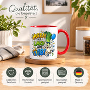 Herzbotschaft 18. Geburtstag Tasse Geburtstagsgeschenk für jungen Mann
