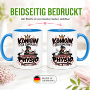 Herzbotschaft Tasse Physiotherapeutin Königin der Schmerzen Kaffeetasse