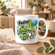 Herzbotschaft Tasse 17. Geburtstag – Kaffeetasse Geschenk für Jungen Mann