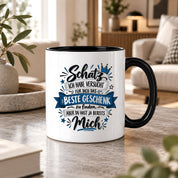 Herzbotschaft Tasse Geschenk Schatz Kaffeetasse für Freund Ehemann Teetasse