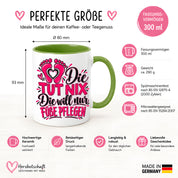Herzbotschaft Tasse Fußpflege Kaffeetasse für Podologin mit lustigem Spruch