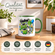 Herzbotschaft Tasse 16. Geburtstag – Kaffeetasse Geschenk für Jungen Mann