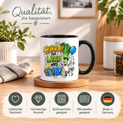 Herzbotschaft 18. Geburtstag Tasse Geburtstagsgeschenk für jungen Mann