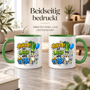 Herzbotschaft 18. Geburtstag Tasse Geburtstagsgeschenk für jungen Mann