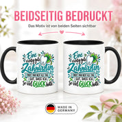 Herzbotschaft Zahnärztin Tasse Danke Kaffeetasse Geschenk in Zahnarztpraxis