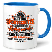 Herzbotschaft Tasse Sportschütze Geschenk Kaffeetasse Schützenverein