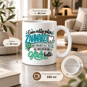Herzbotschaft Zahnarzt Tasse - Danke Geschenk Kaffeetasse Zahnarztpraxis
