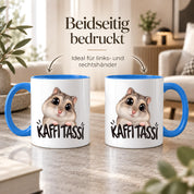 Herzbotschaft Kaffeetasse für Hamster Fans mit lustigem Spruch Kaffi Tassi