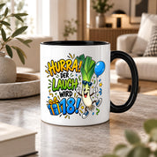 Herzbotschaft 18. Geburtstag Tasse Geburtstagsgeschenk für jungen Mann