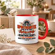 Herzbotschaft Tasse Sportschütze Geschenk Kaffeetasse Schützenverein