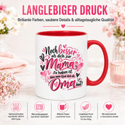 Kaffeetasse Geschenk für Oma Noch besser als dich als Mama zu haben