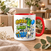 Herzbotschaft 18. Geburtstag Tasse Geburtstagsgeschenk für jungen Mann