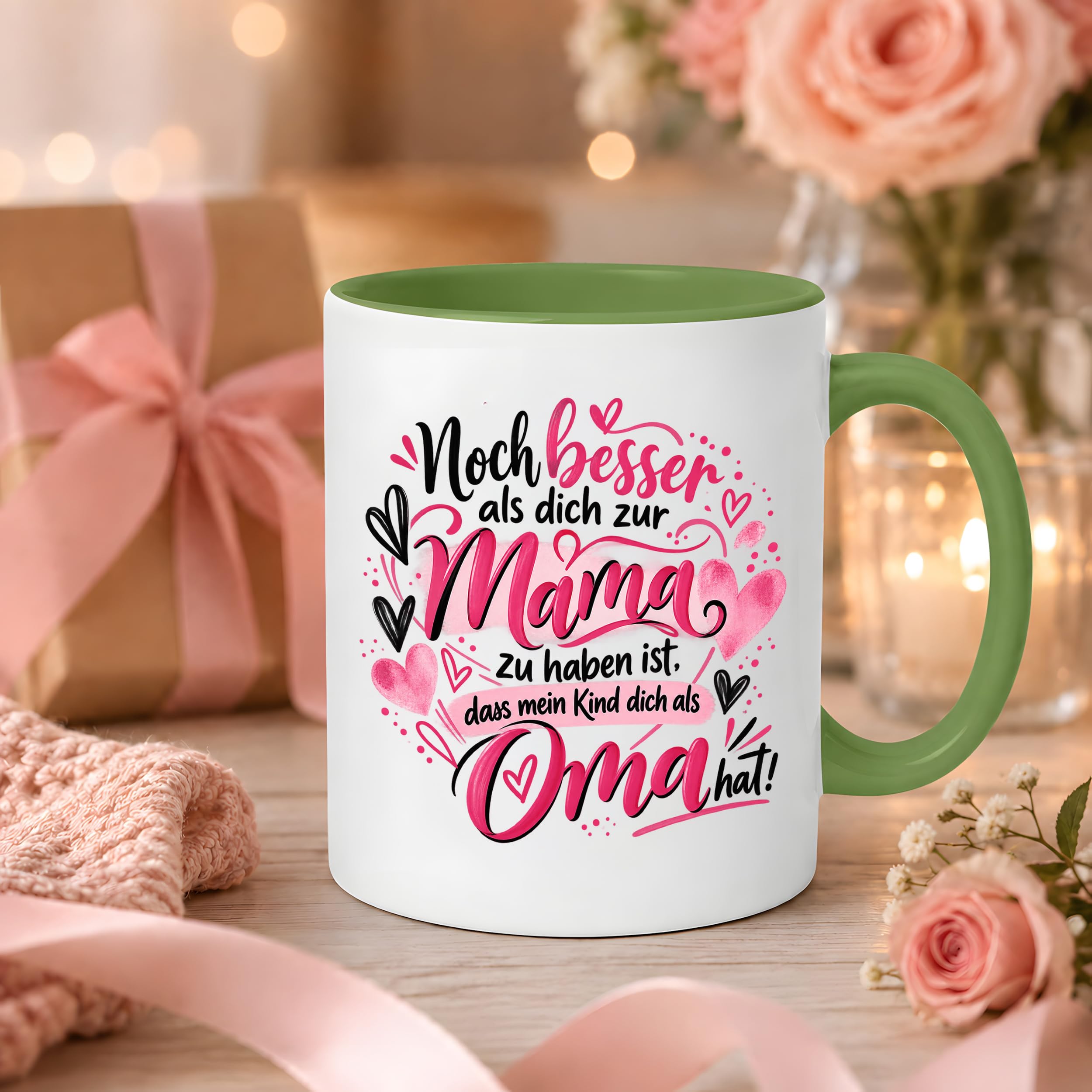 Kaffeetasse Geschenk für Oma Noch besser als dich als Mama zu haben