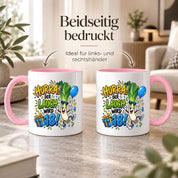 Herzbotschaft 18. Geburtstag Tasse Geburtstagsgeschenk für jungen Mann