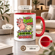 Herzbotschaft Tasse Ich pupse nicht Lustige Spruch Kaffeetasse Geschenk