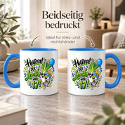 Herzbotschaft Tasse 17. Geburtstag – Kaffeetasse Geschenk für Jungen Mann
