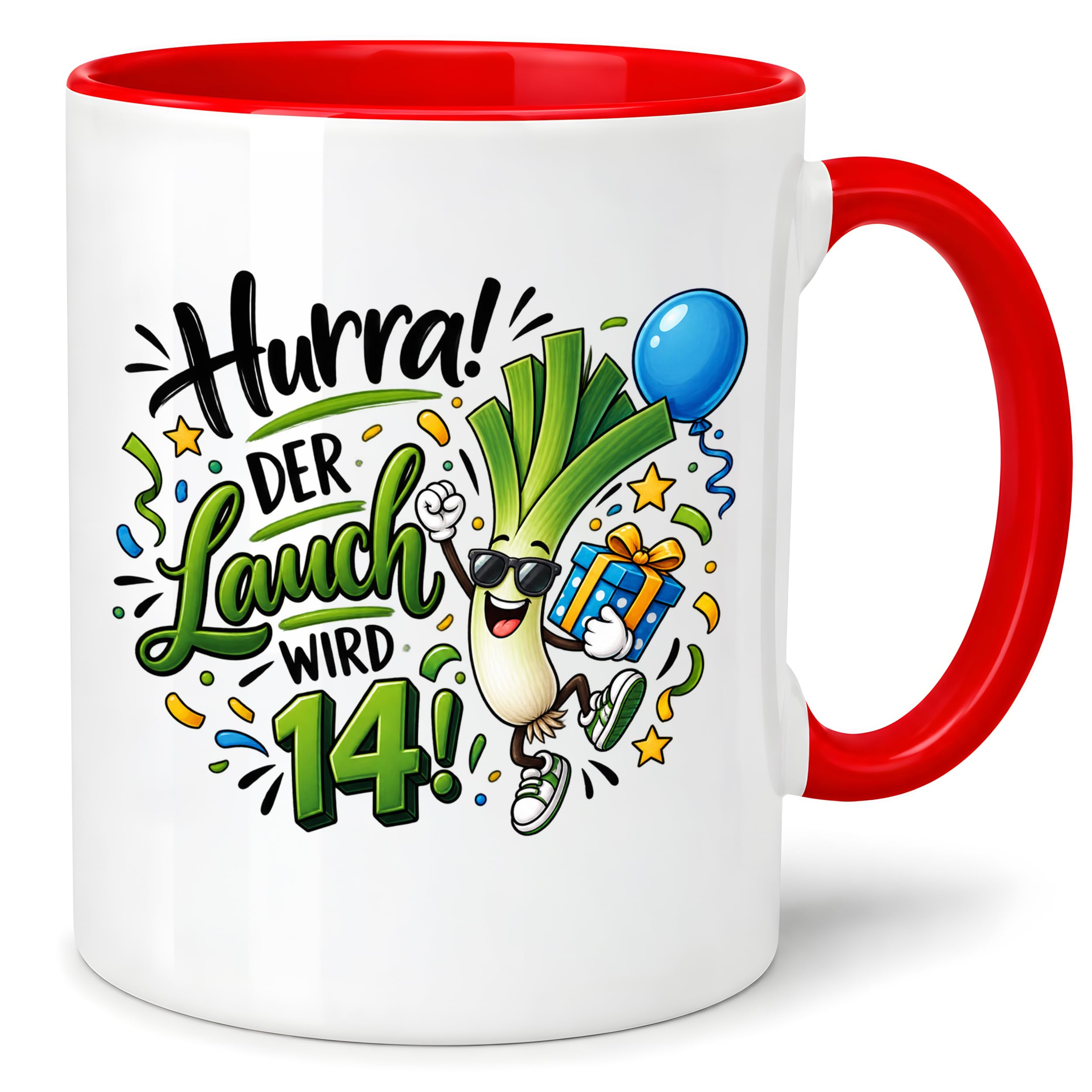 Herzbotschaft 14. Geburtstag Tasse Geburtstagsgeschenk Tasse für Teenager