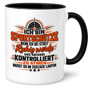 Herzbotschaft Tasse Sportschütze Geschenk Kaffeetasse Schützenverein