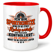 Herzbotschaft Tasse Sportschütze Geschenk Kaffeetasse Schützenverein