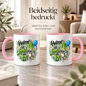 Herzbotschaft Tasse 17. Geburtstag – Kaffeetasse Geschenk für Jungen Mann