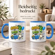 Herzbotschaft 18. Geburtstag Tasse Geburtstagsgeschenk für jungen Mann