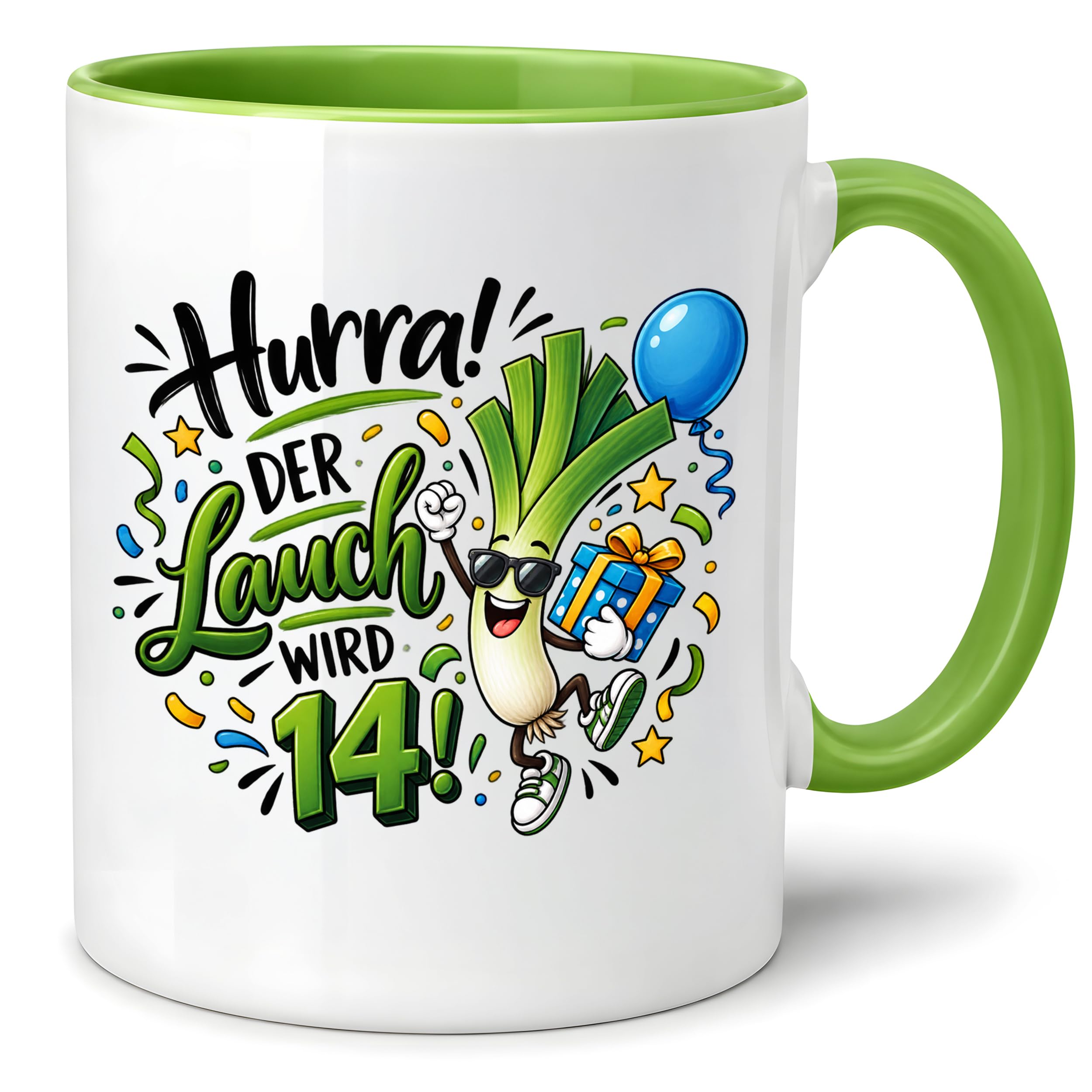 Herzbotschaft 14. Geburtstag Tasse Geburtstagsgeschenk Tasse für Teenager