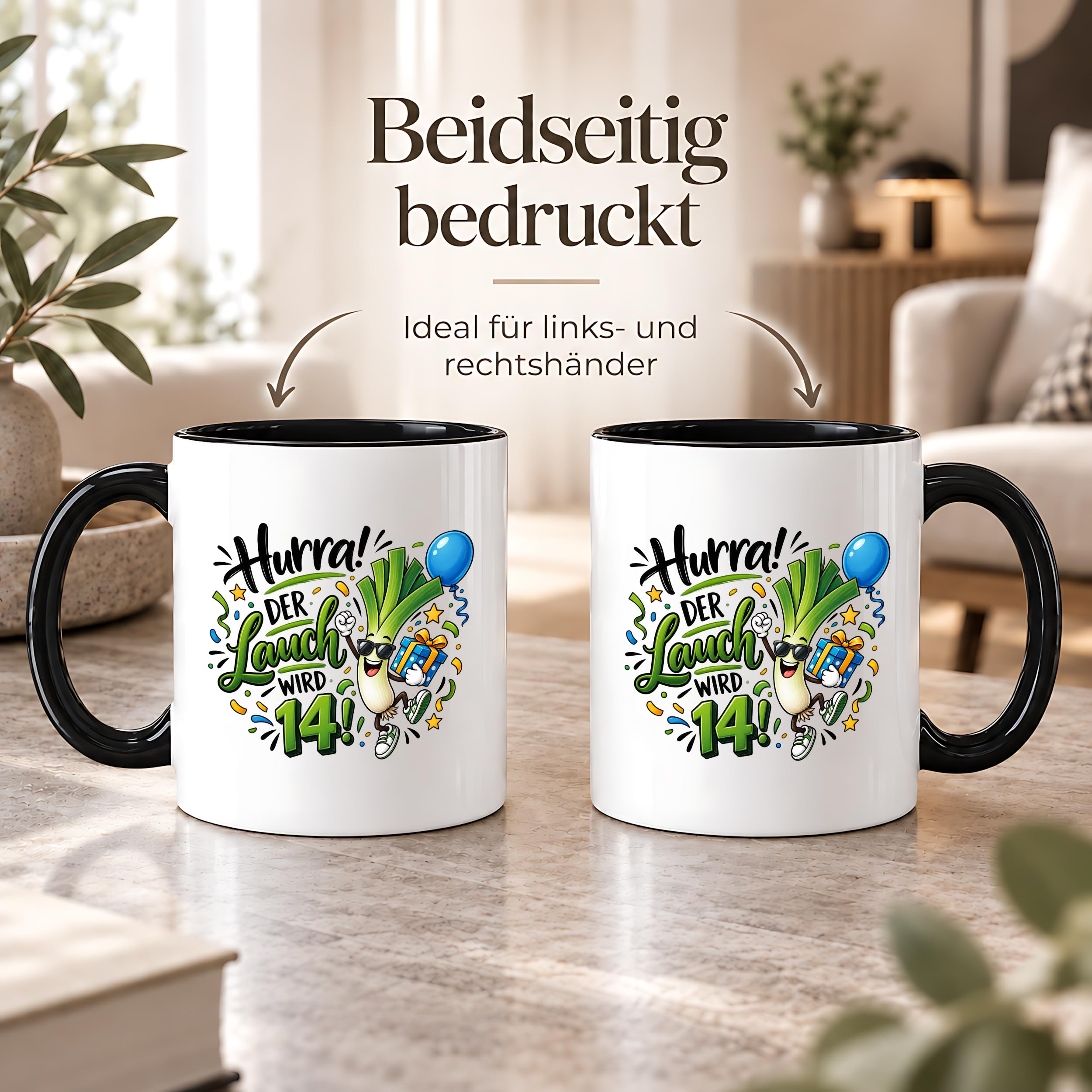 Herzbotschaft 14. Geburtstag Tasse Geburtstagsgeschenk Tasse für Teenager