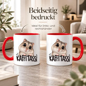 Herzbotschaft Kaffeetasse für Hamster Fans mit lustigem Spruch Kaffi Tassi