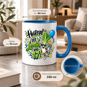 Herzbotschaft Tasse 17. Geburtstag – Kaffeetasse Geschenk für Jungen Mann