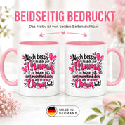 Herzbotschaft Tasse Geschenk Beste Oma der Welt Kaffeetasse