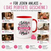 Herzbotschaft Tasse Schatz mit Spruch Das perfekte Geschenk Partner
