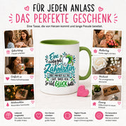 Herzbotschaft Zahnärztin Tasse Danke Kaffeetasse Geschenk in Zahnarztpraxis