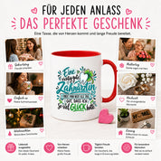 Herzbotschaft Zahnärztin Tasse Danke Kaffeetasse Geschenk in Zahnarztpraxis