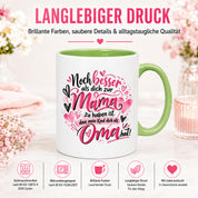 Kaffeetasse Geschenk für Oma Noch besser als dich als Mama zu haben