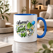 Herzbotschaft 14. Geburtstag Tasse Geburtstagsgeschenk Tasse für Teenager