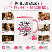 Herzbotschaft Tasse Schatz mit Spruch Das perfekte Geschenk Partner