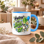 Herzbotschaft Tasse 17. Geburtstag – Kaffeetasse Geschenk für Jungen Mann