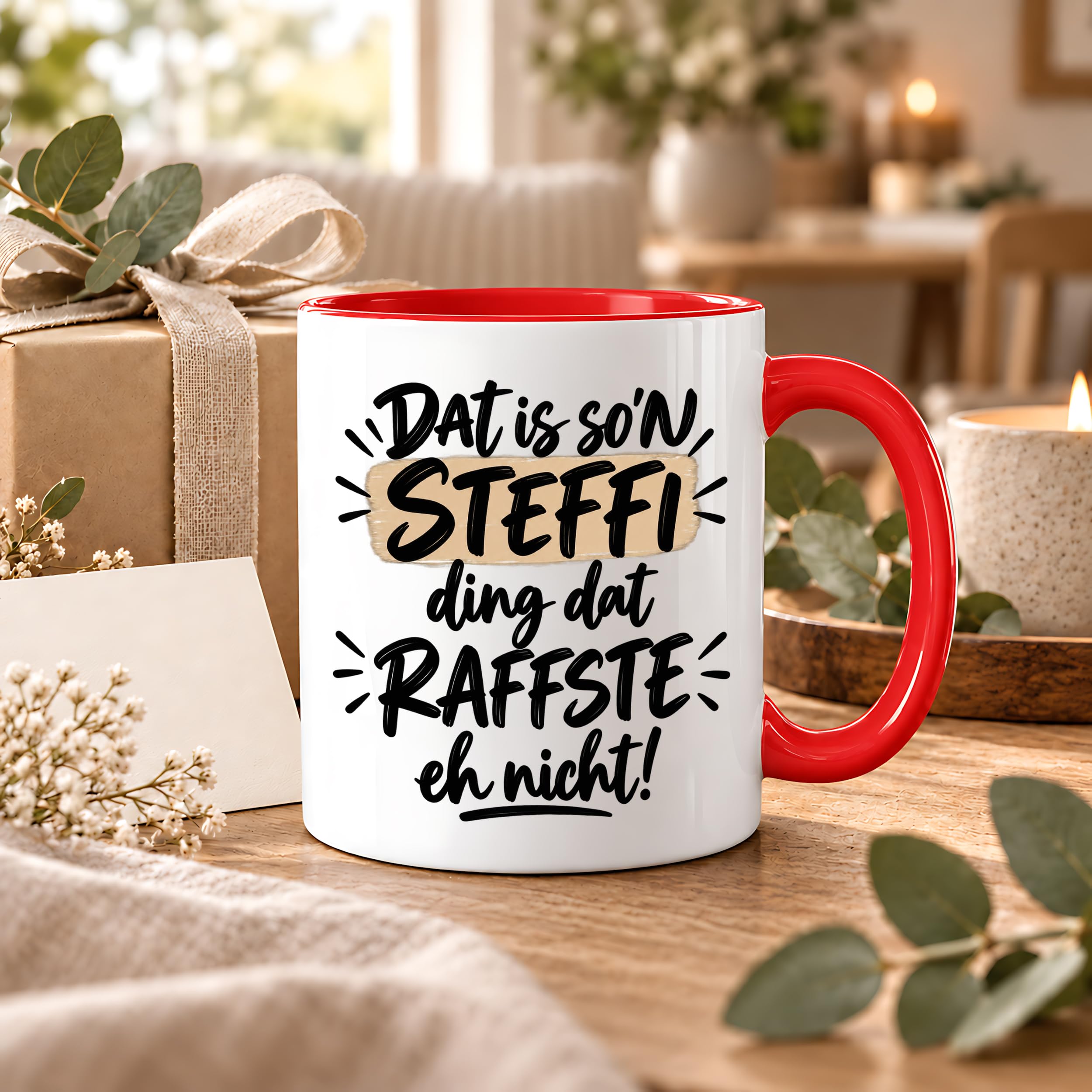 Herzbotschaft Tasse Steffi Dat is son Steffi Ding dat raffste eh nicht