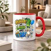 Herzbotschaft 18. Geburtstag Tasse Geburtstagsgeschenk für jungen Mann
