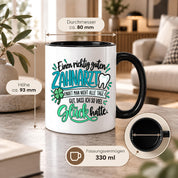 Herzbotschaft Zahnarzt Tasse - Danke Geschenk Kaffeetasse Zahnarztpraxis