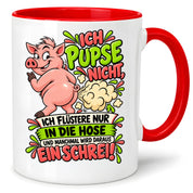 Herzbotschaft Tasse Ich pupse nicht Lustige Spruch Kaffeetasse Geschenk