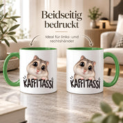 Herzbotschaft Kaffeetasse für Hamster Fans mit lustigem Spruch Kaffi Tassi