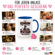 Herzbotschaft Tasse Physiotherapeutin Königin der Schmerzen Kaffeetasse