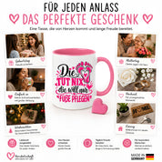 Herzbotschaft Tasse für Fußpflege - Die tut nix die will nur Füße pflegen