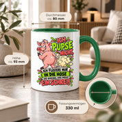 Herzbotschaft Tasse Ich pupse nicht Lustige Spruch Kaffeetasse Geschenk